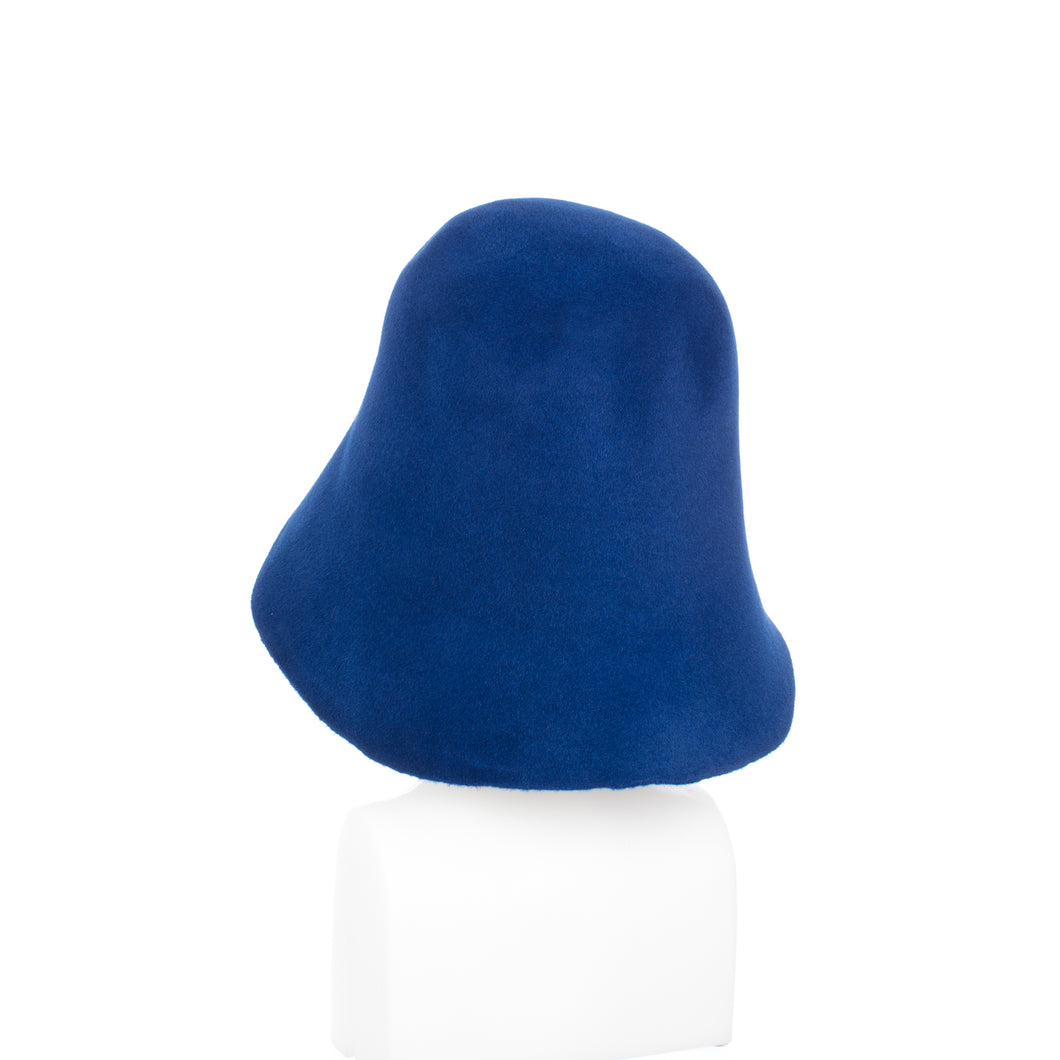 Millinery Supplies UK French Blue Velour Peachbloom Hood