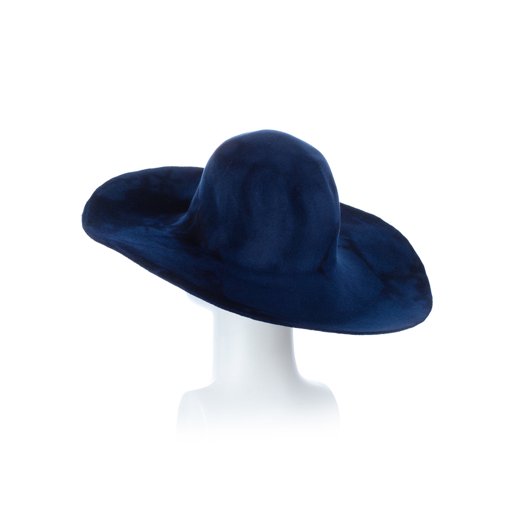 Millinery Supplies UK French Blue and Midnight Peachbloom Capeline