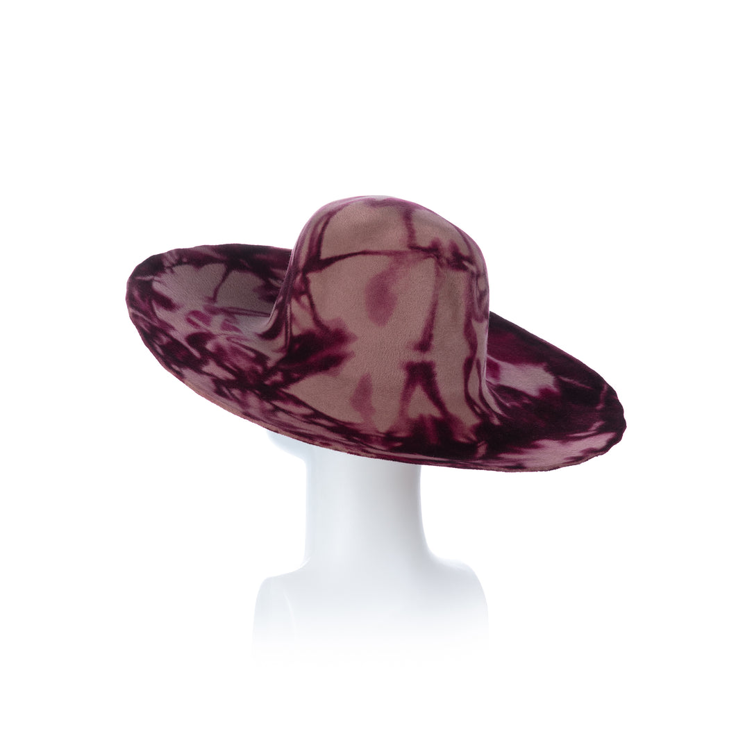 Millinery Supplies UK Fawn and Ruby Red Peachbloom Capeline