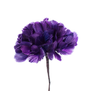 Millinery Supplies UK Purple Feather Hydrangea