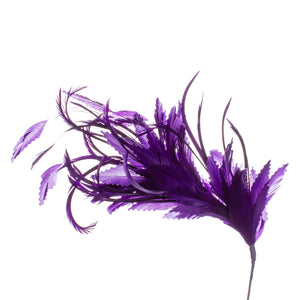 Millinery Supplies UK Purple Feather Spray