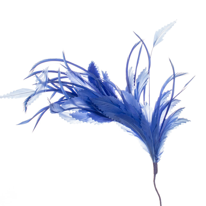Millinery Supplies UK Sapphire Feather Spray