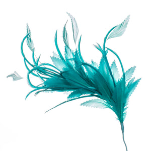 Millinery Supplies UK Turquoise Feather Spray